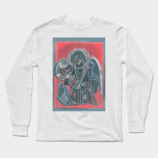 Virgin Mary carrying Jesus. Christ at his Passion Long Sleeve T-Shirt